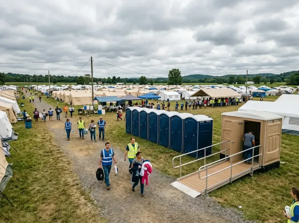 disaster-relief-camp-restrooms-010 — frequently asked questions, Dumpster & Portable Bathrooms Rental in Le Center, MN